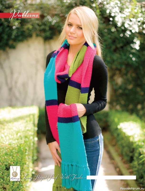 Вязаные проекты спицами в журнале «Beanies & Scarves №1 2022»