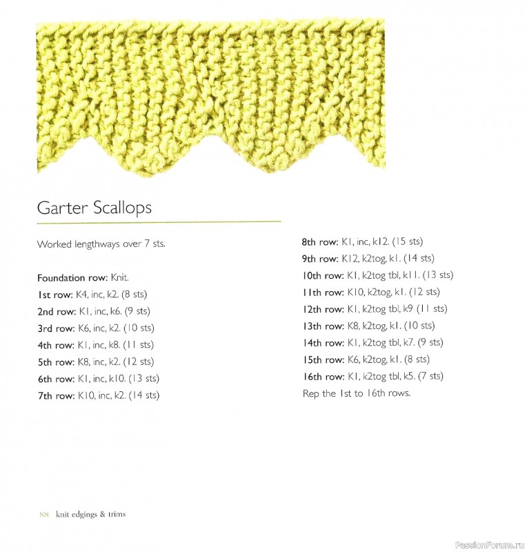 Вязаные проекты в книге &laquo;Knit Edgings & Trims 150 Stitches&raquo;.