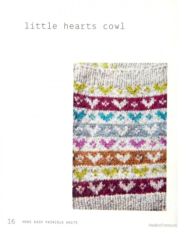 Вязаные проекты в книге «More Easy Fairisle Knits».