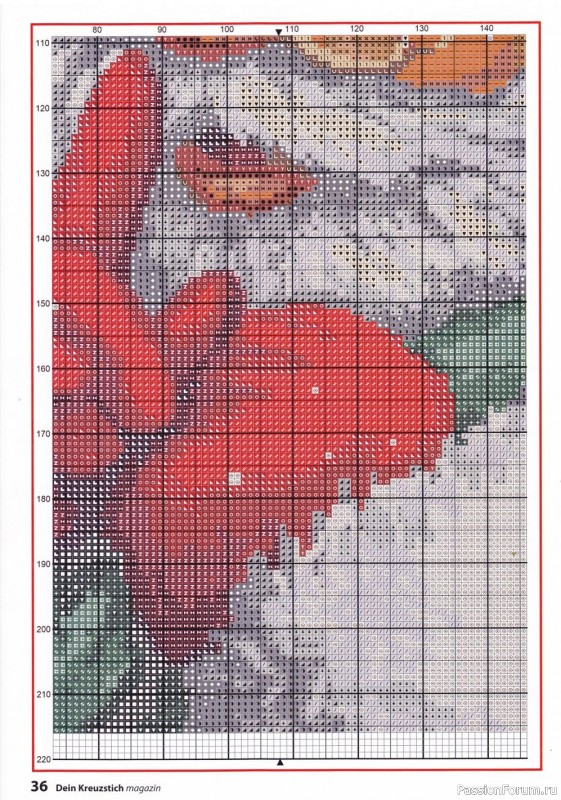 Вышивка крестом в журнале «Dein Kreuzstich Magazin №6 2021»
