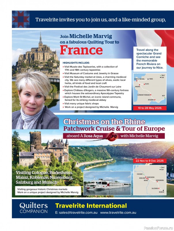 Коллекция проектов для рукодельниц в журнале &laquo;Australian Homespun - February-March 2026&raquo;