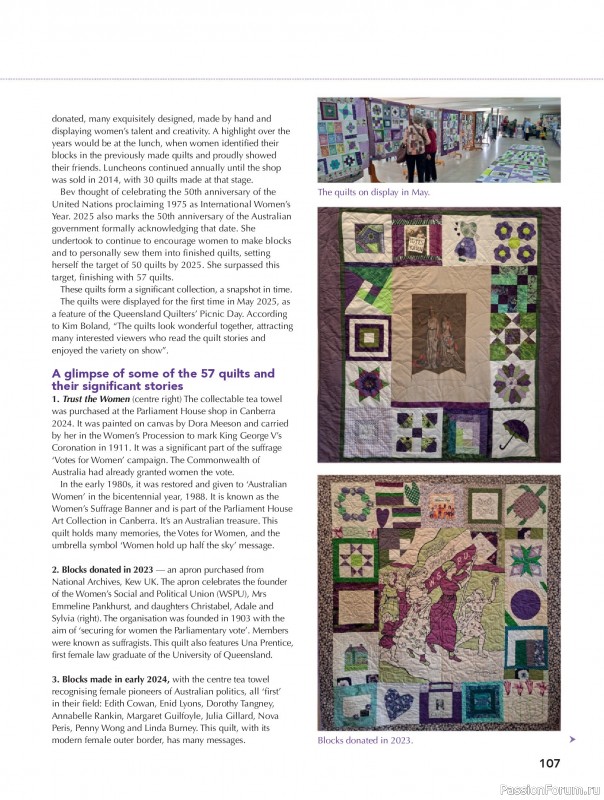Коллекция проектов для рукодельниц в журнале «Great Australian Quilts №16 2025»