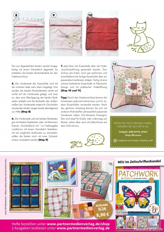 Коллекция проектов для рукодельниц в журнале «Nähen & Patchwork №5 2026»