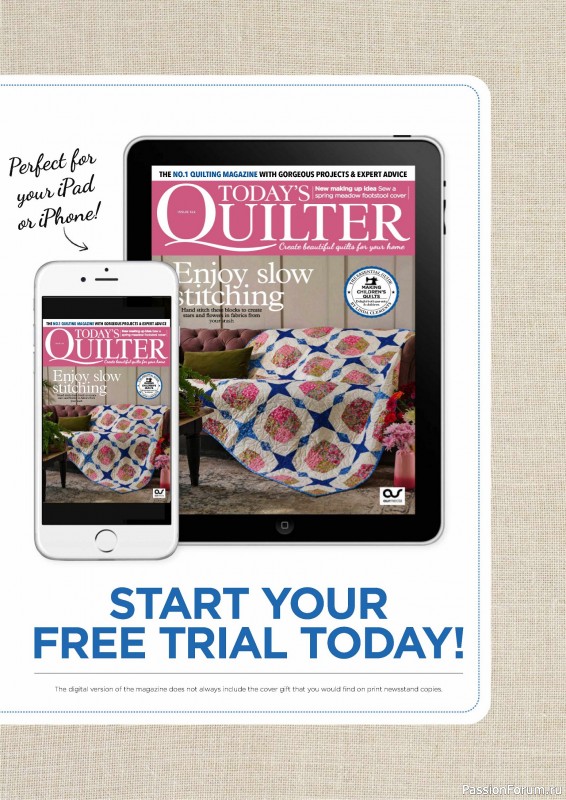Коллекция проектов для рукодельниц в журнале «Todays Quilter №122 2024»