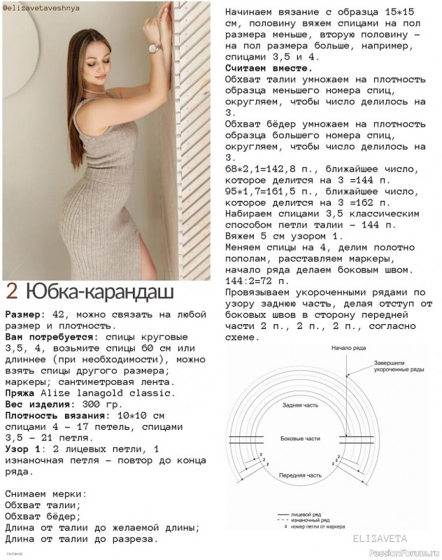 Вязаные модели в журнале «Elizaveta №4 2023»