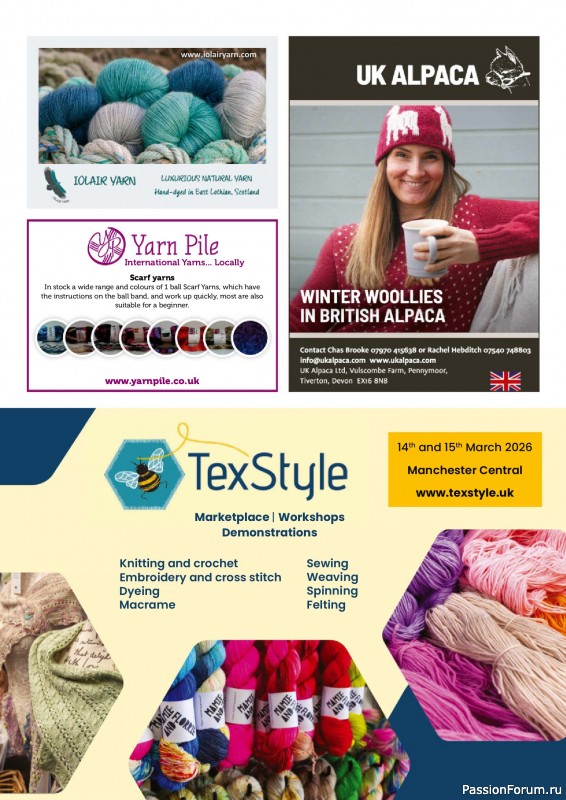 Вязаные проекты спицами в журнале «The Knitter №221 2025»