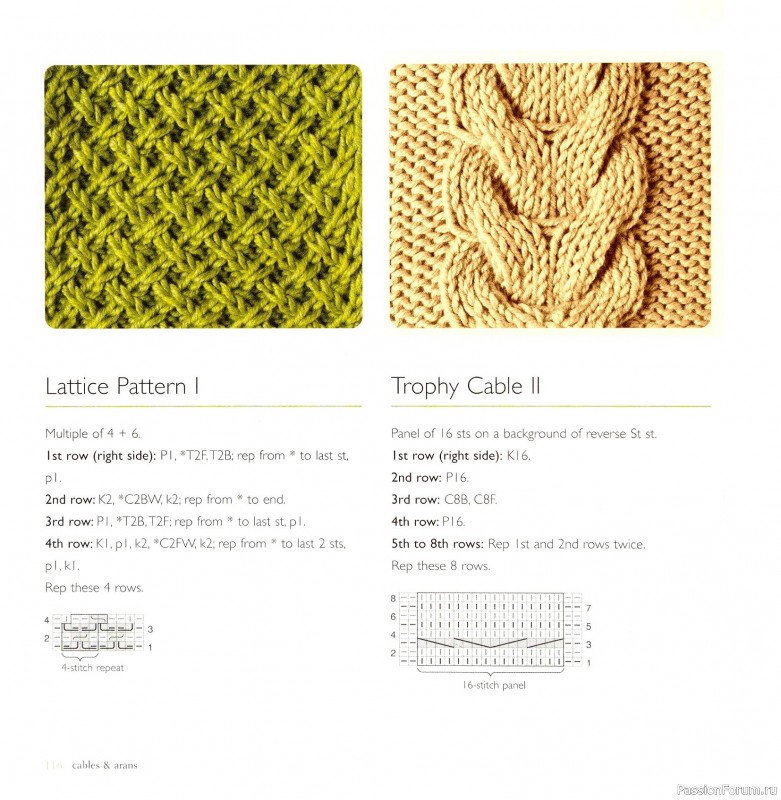 Вязаные проекты в книге &laquo;Cables & Aran Stitches-250 to Knit&raquo;