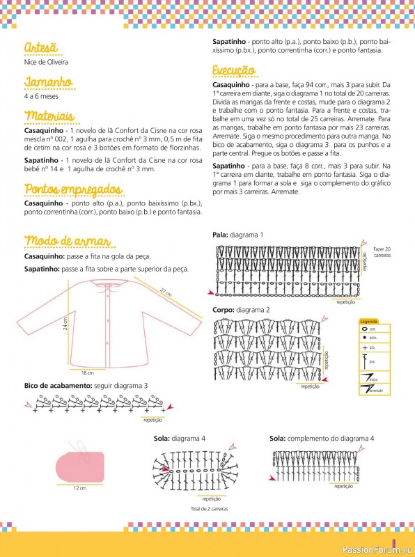 Вязаные проекты в журнале &laquo;Artesanato Simples Ed.83 Croche e Trico Bebe&raquo;