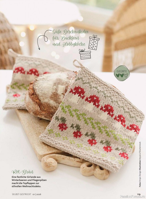 Вязаные проекты в журнале «Selbst Gestrickt №1 2026»