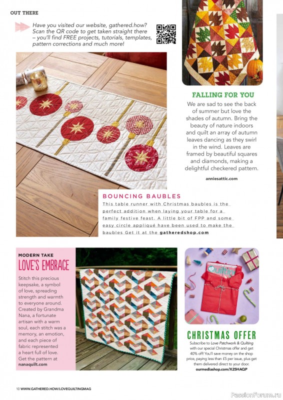 Коллекция проектов для рукодельниц в журнале «Love Patchwork & Quilting №156 2025»