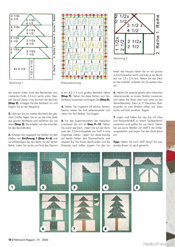 Коллекция проектов для рукодельниц в журнале «Patchwork das Magazin №1 2026»