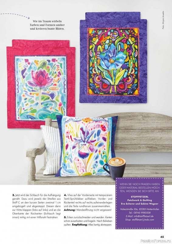 Коллекция проектов для рукодельниц в журнале «Patchwork & Nähen №2 2026»