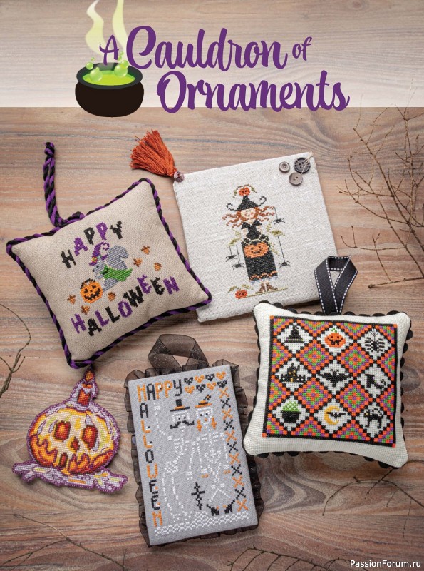 Коллекция вышивки в журнале «Just CrossStitch - October 2023»