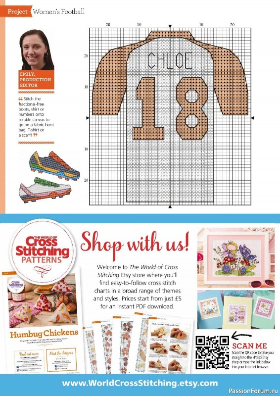 Коллекция вышивки в журнале «The World of Cross Stitching №322 2022»