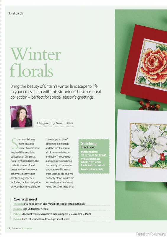Коллекция вышивки в журнале «Ultimate Crossstitch Christmas №7 2025»