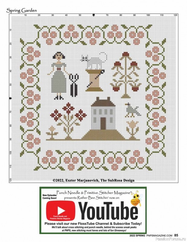 Новые техники рукоделия в журнале «Punch Needle & Primitive Stitcher-Spring 2022»