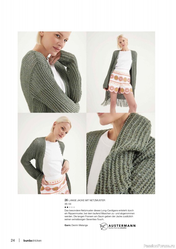 Вязаные модели в журнале «Burda Stricken №3 2023»