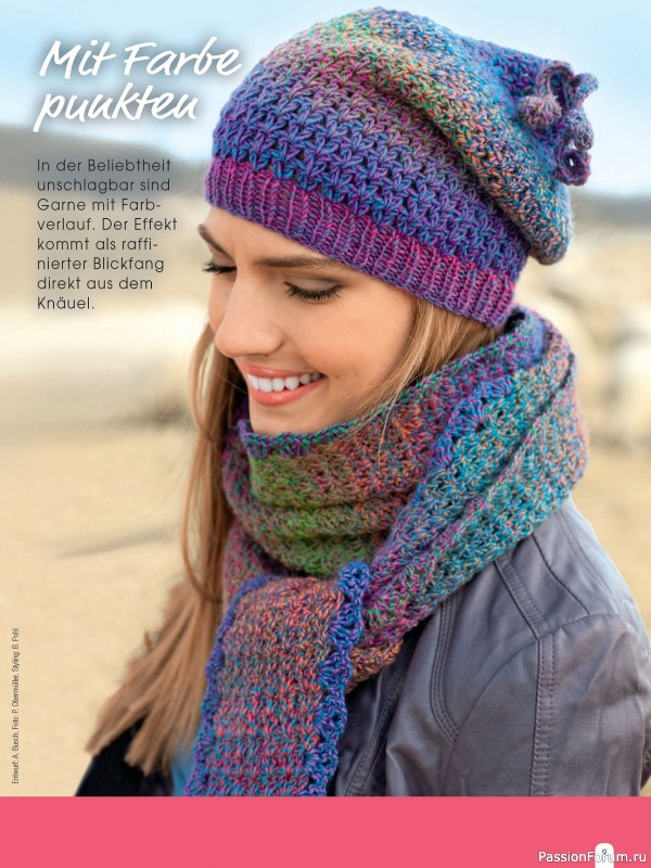 Вязаные модели в журнале &laquo;Hundert Seiten voller Ideen №1 2026 - Tucher & Schals&raquo;