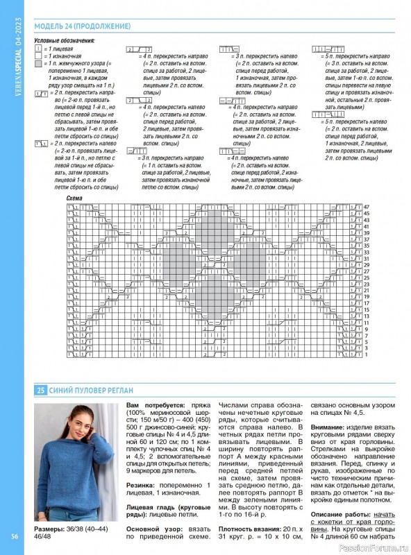 Вязаные модели в журнале «Модное вязание №4 2023»