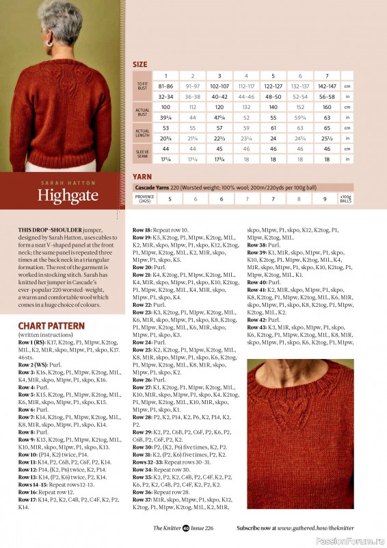 Вязаные проекты спицами в журнале &laquo;The Knitter №226 2026&raquo;