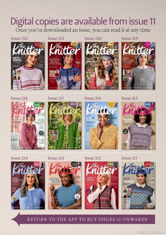 Вязаные проекты спицами в журнале «The Knitter №227 2026»