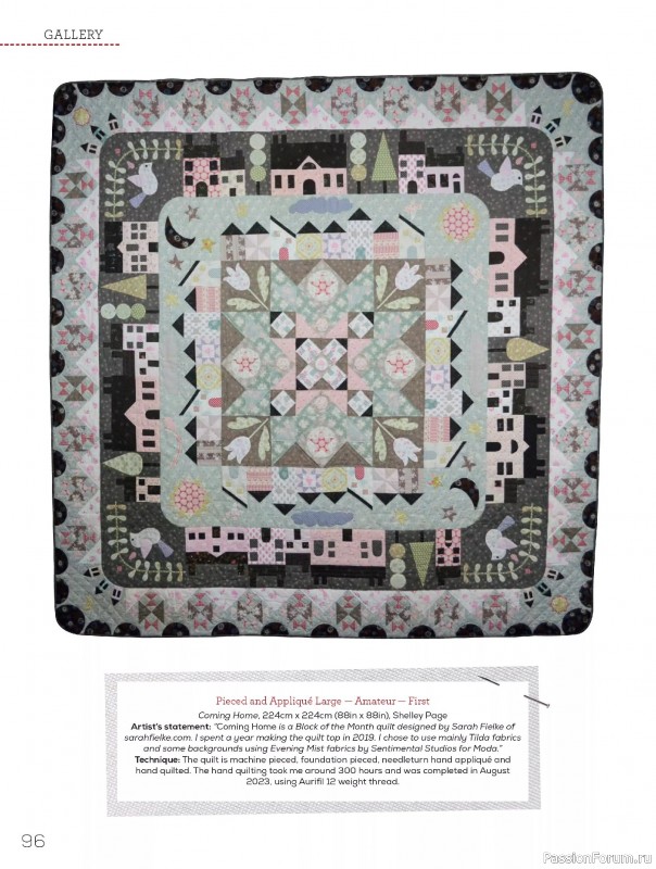 Коллекция проектов для рукодельниц в журнале «Quilters Companion №136 2025»