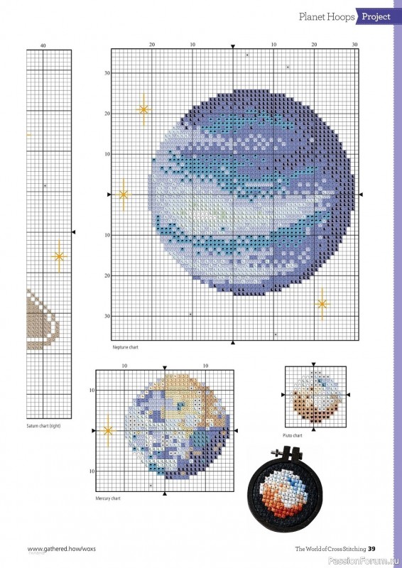 Коллекция вышивки крестиком в журнале «The World of Cross Stitching №318 2022»