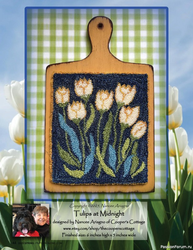 Коллекция вышивки в журнале «Punch Needle & Primitive Stitcher - Spring 2025»