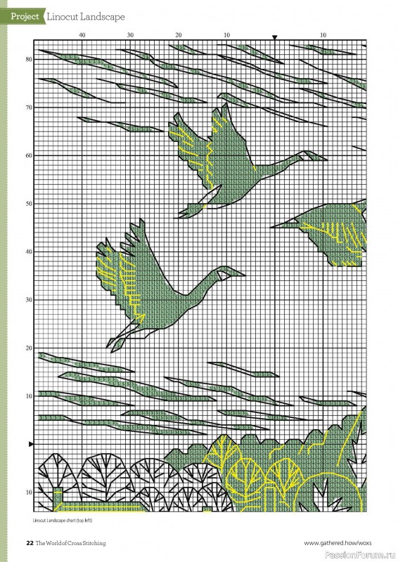 Коллекция вышивки в журнале «The World of Cross Stitching №353 2024»