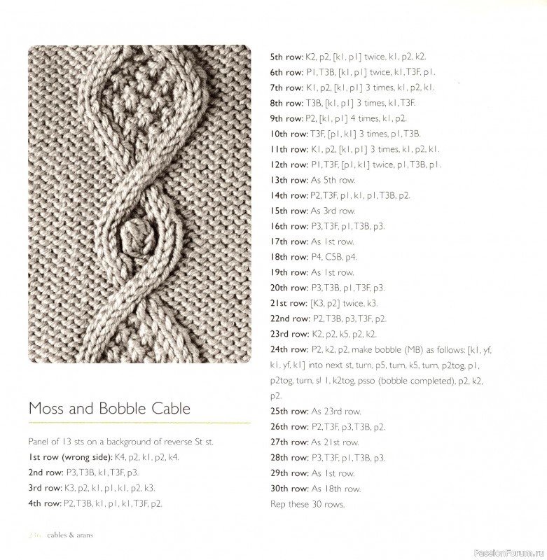 Вязаные проекты в книге «Cables & Aran Stitches-250 to Knit». Продолжение