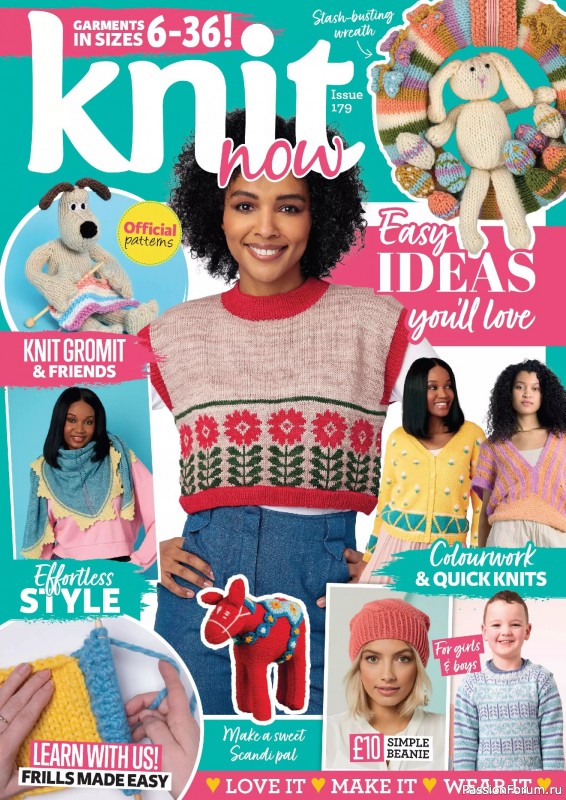 Вязаные проекты в журнале «Knit Now №179 2025»