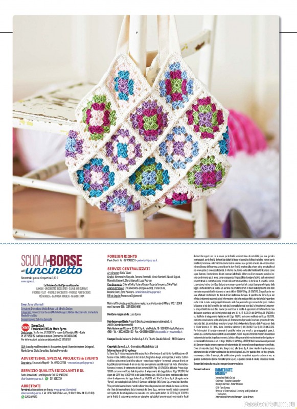 Вязаные проекты в журнале «Motivi all'Uncinetto Borse - Dicembre 2025-Gennnaio 2026»