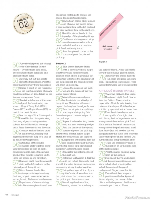 Коллекция проектов для рукодельниц в журнале «Australian Homespun №228 2025»