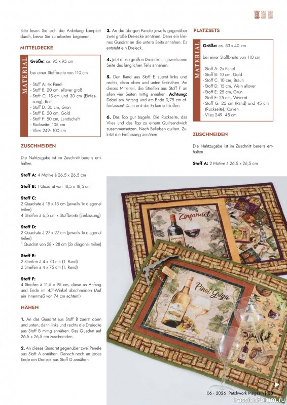 Коллекция проектов для рукодельниц в журнале &laquo;Patchwork Magazin №6 2026&raquo;