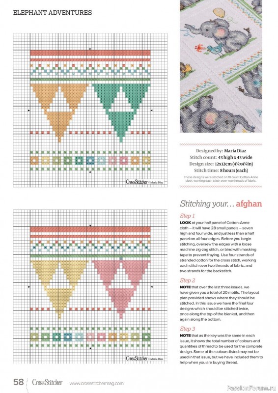 Коллекция вышивки в журнале «CrossStitcher №383 2022»
