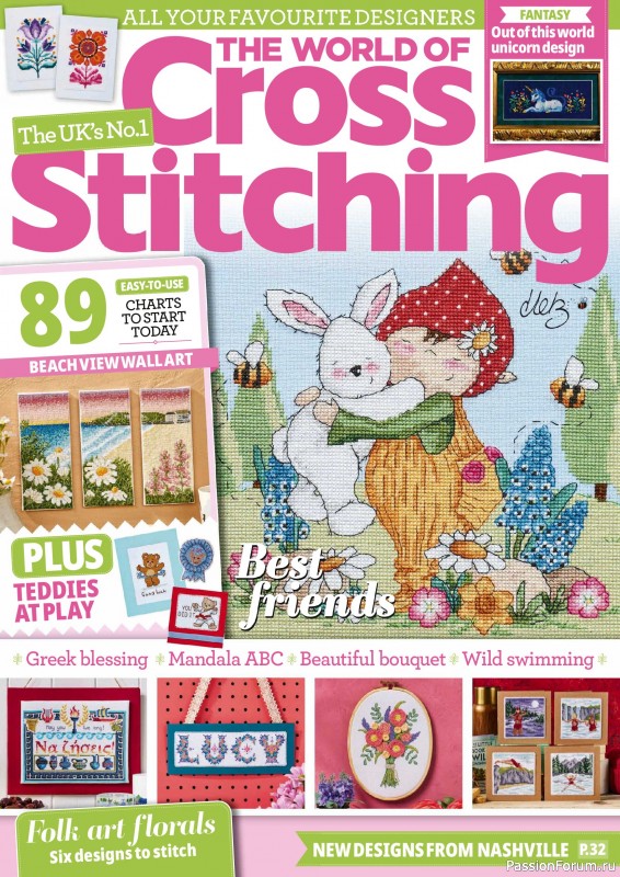 Коллекция вышивки в журнале «The World of Cross Stitching №373 2026»
