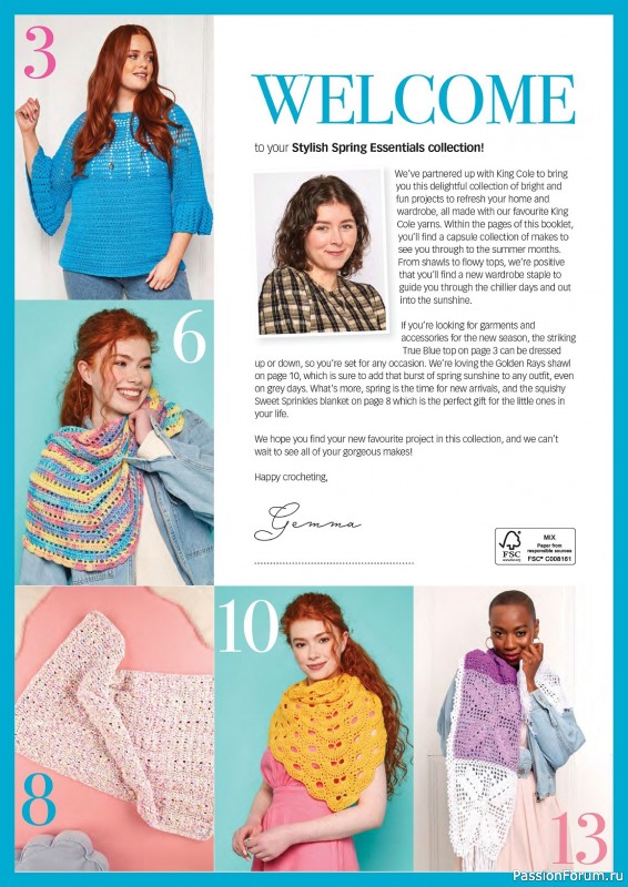 Вязаные проекты крючком в журнале «Crochet Now №103 2024»