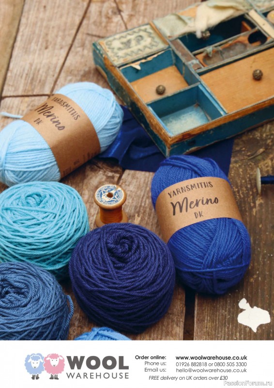 Вязаные проекты спицами в журнале «The Knitter №221 2025»