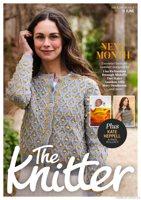 Вязаные проекты спицами в журнале «The Knitter №228 2026»