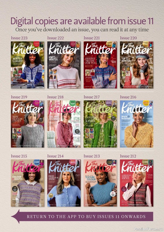 Вязаные проекты спицами в журнале «The Knitter №228 2026»