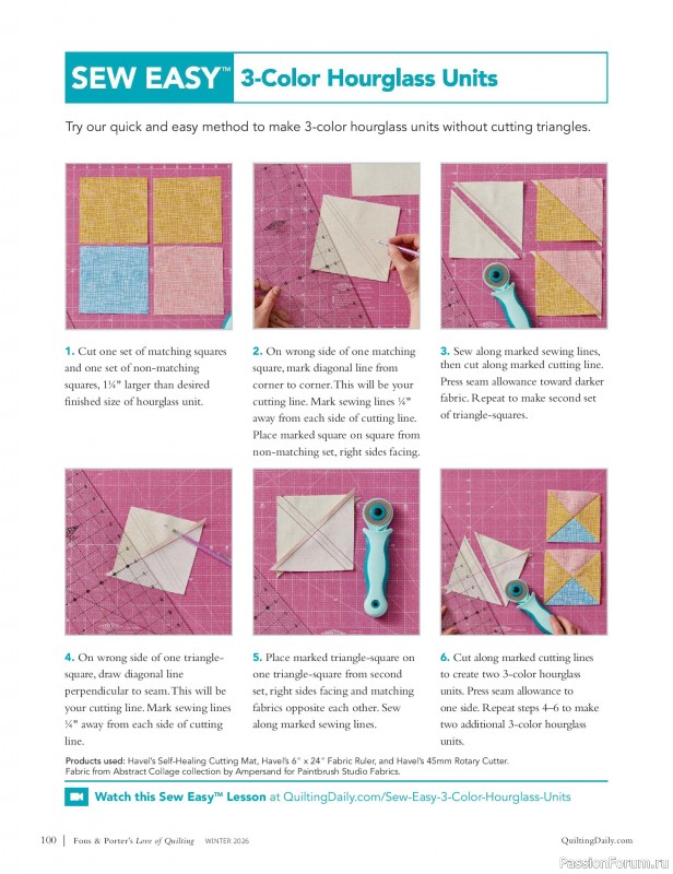 Коллекция проектов для рукодельниц в журнале «Fons & Porter's Love of Quilting - Winter 2026»