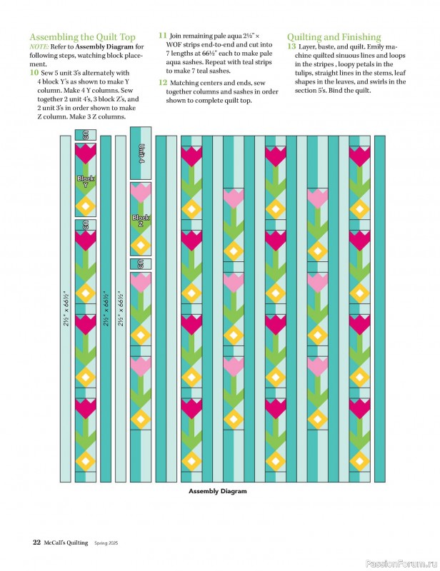 Коллекция проектов для рукодельниц в журнале «McCalls Quilting - Spring 2025»