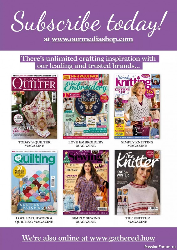 Коллекция проектов для рукодельниц в журнале «Mollie Makes Christmas Crafting – Winter Knits 2025»