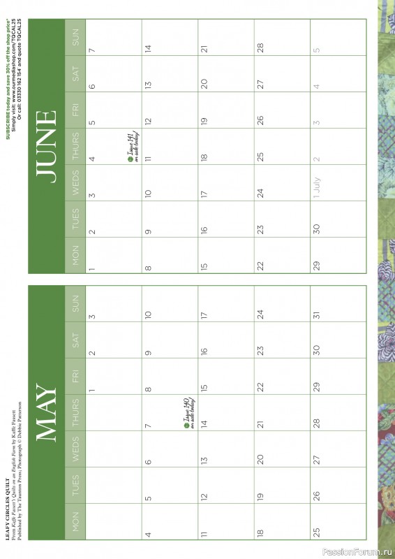 Коллекция проектов для рукодельниц в журнале «Todays Quilter №132 2025»