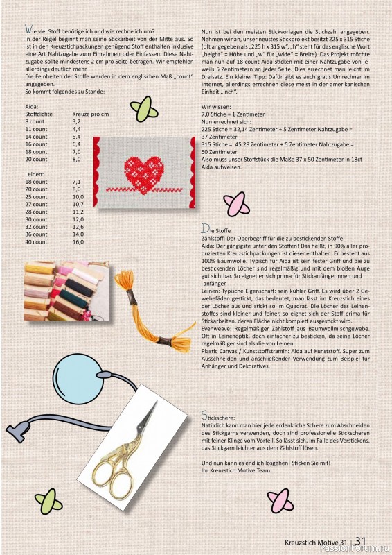 Коллекция вышивки в журнале &laquo;Kreuzstich Motive №33 2026&raquo;