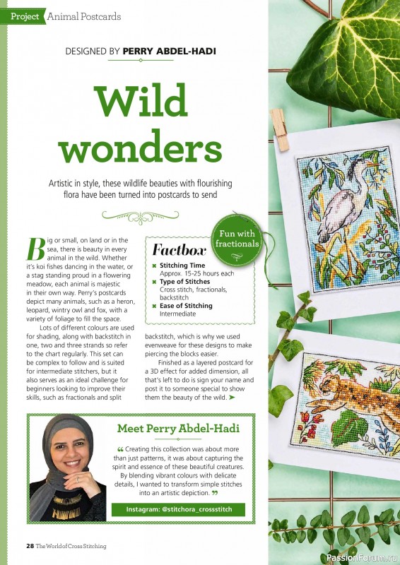 Коллекция вышивки в журнале &laquo;The World of Cross Stitching №371 2026&raquo;