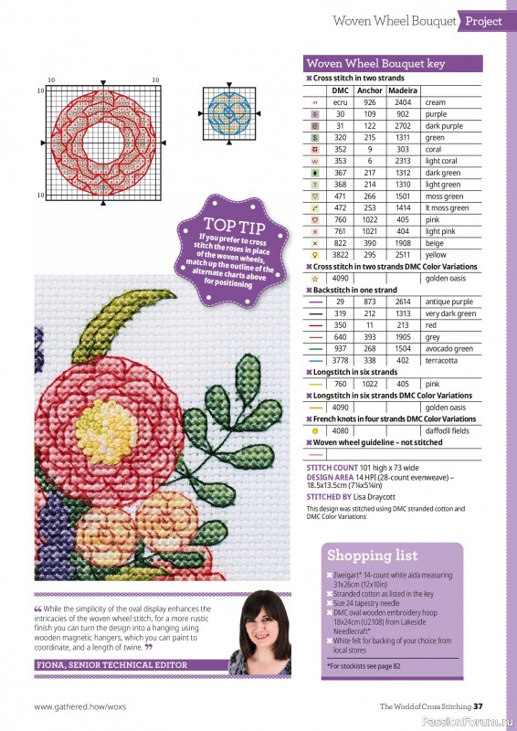 Коллекция вышивки в журнале «The World of Cross Stitching №373 2026»