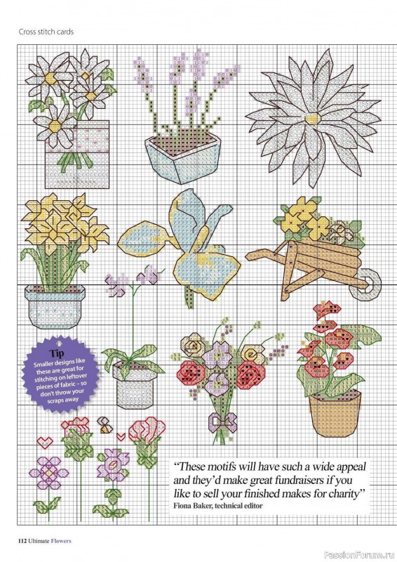 Коллекция вышивки в журнале «Ultimate CrossStitch Flowers - 2025»