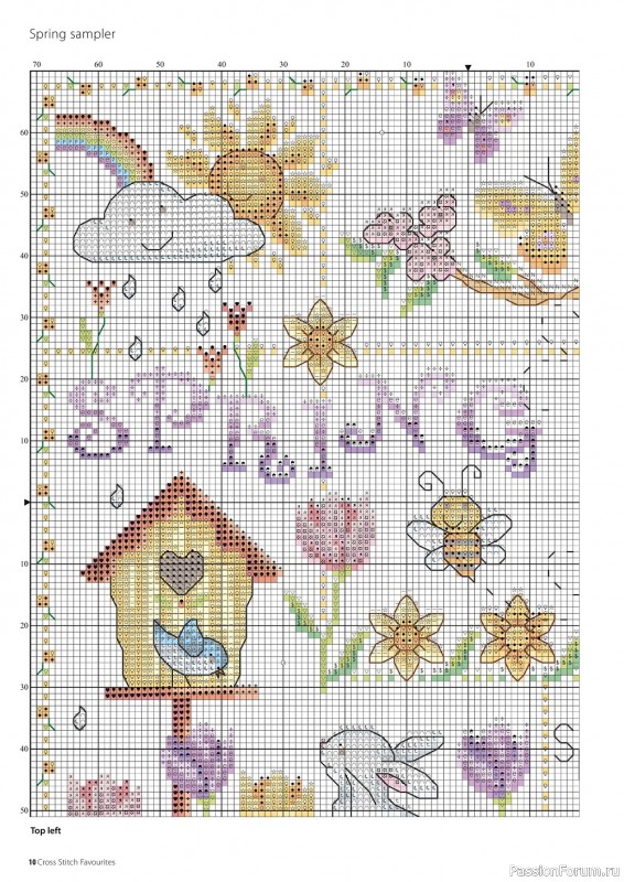 Коллекция вышивки крестиком в журнале «Cross Stitch Favourites - Spring/Summer 2022»