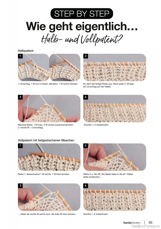 Вязаные модели в журнале «Burda Stricken №1 2023»